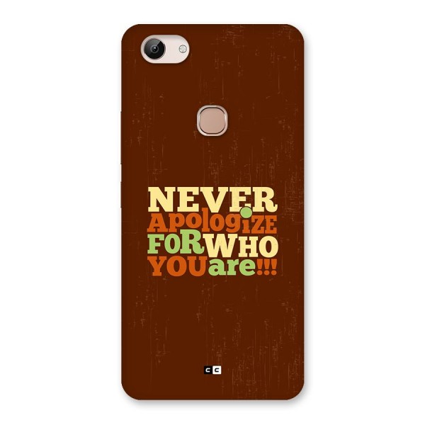 Never Apologize Back Case for Vivo Y83