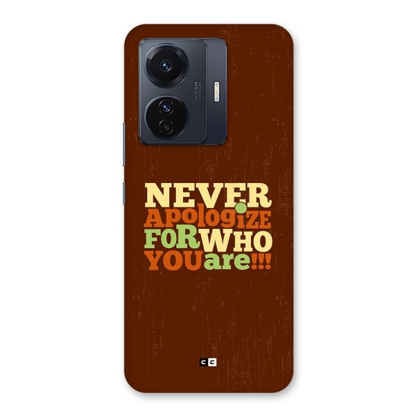 Never Apologize Back Case for Vivo iQOO Z6 Pro