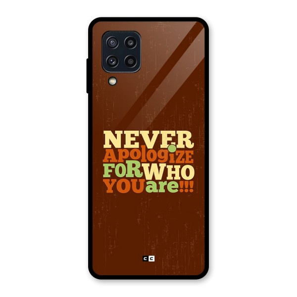 Never Apologize Glass Back Case for Galaxy M32