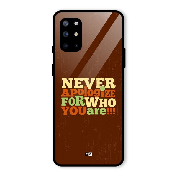 Never Apologize Glass Back Case for OnePlus 8T