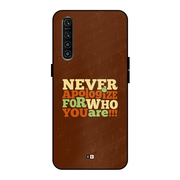 Never Apologize Metal Back Case for Realme XT