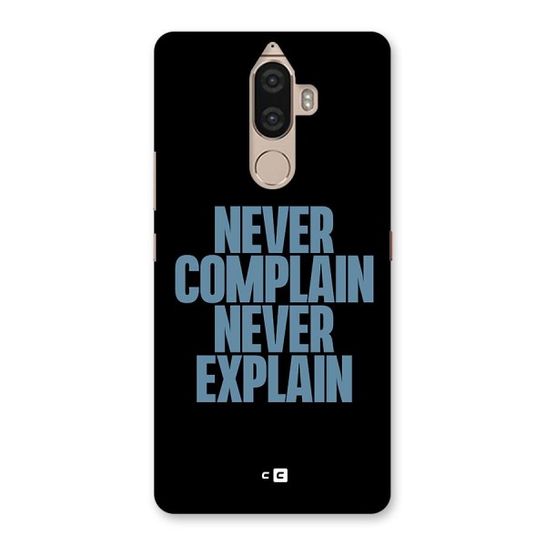 Never Complain Never Explain Back Case for Lenovo K8 Note