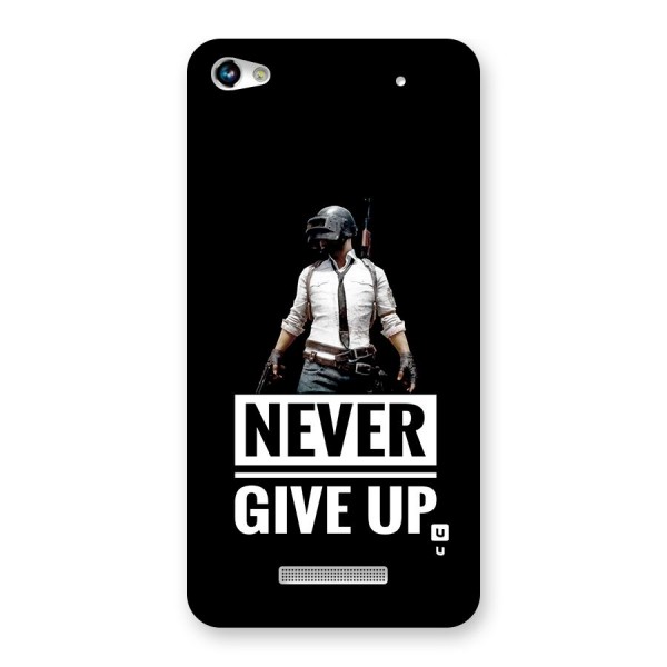 Never Giveup Back Case for Canvas Hue 2 A316