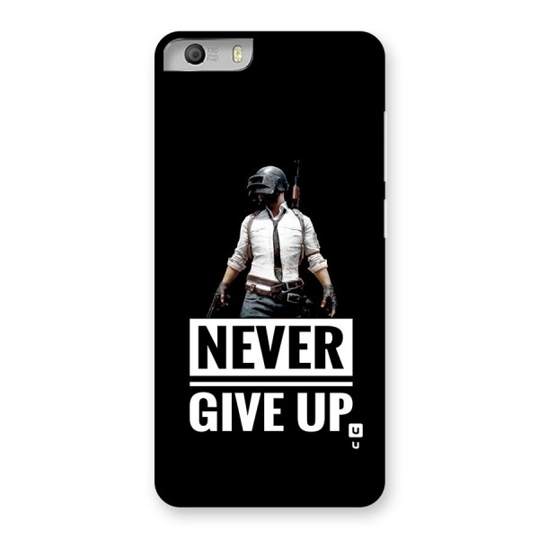 Never Giveup Back Case for Canvas Knight 2