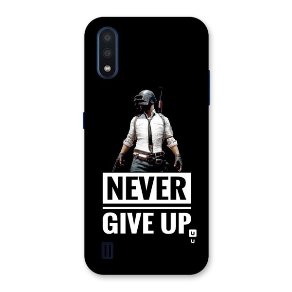 Never Giveup Back Case for Galaxy M01