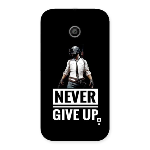 Never Giveup Back Case for Moto E