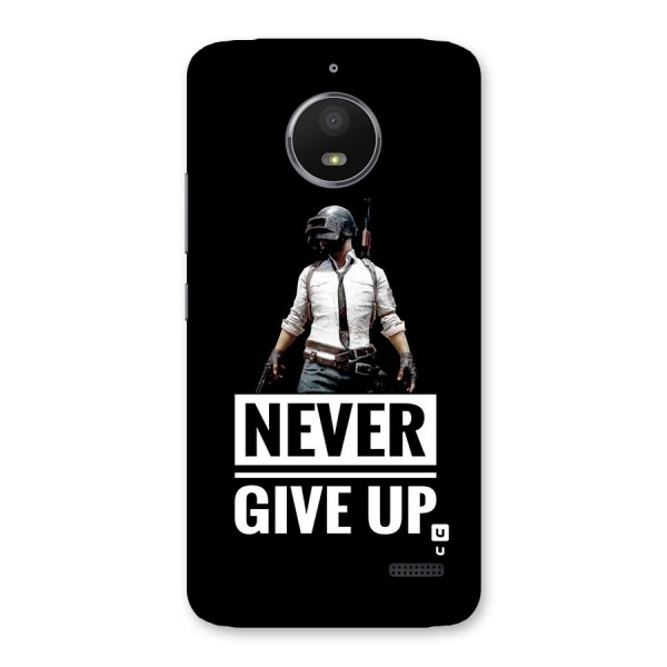 Never Giveup Back Case for Moto E4