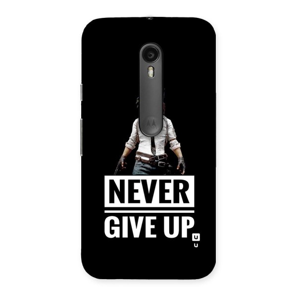 Never Giveup Back Case for Moto G3