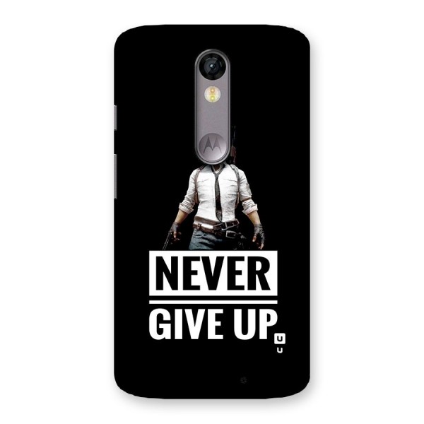 Never Giveup Back Case for Moto X Force