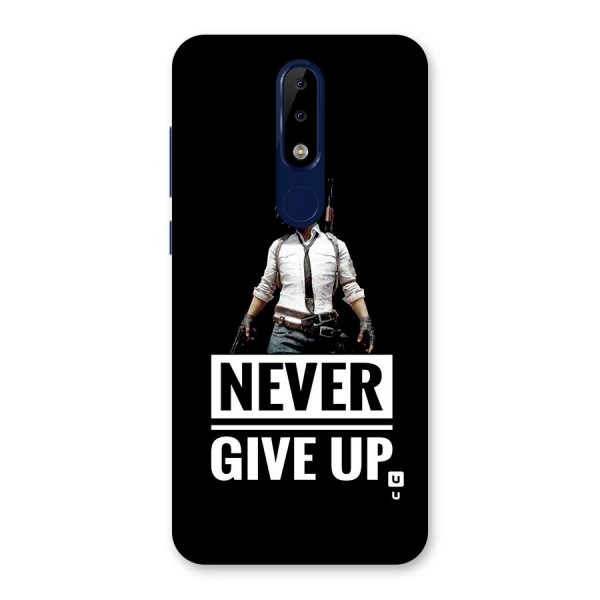 Never Giveup Back Case for Nokia 5.1 Plus