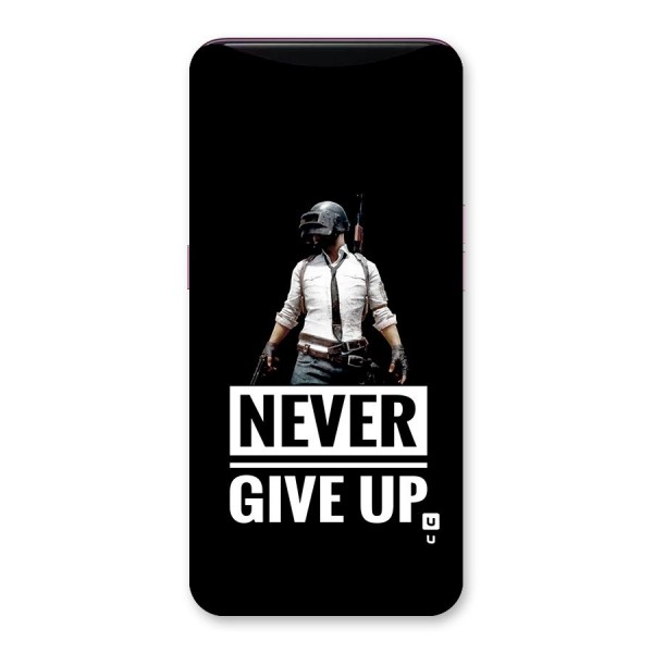 Never Giveup Back Case for Oppo Find X