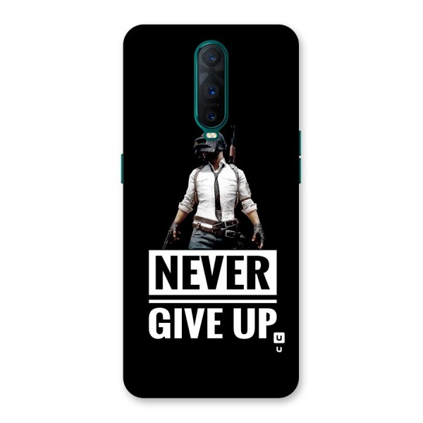 Never Giveup Back Case for Oppo R17 Pro