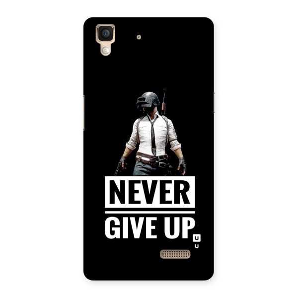 Never Giveup Back Case for Oppo R7