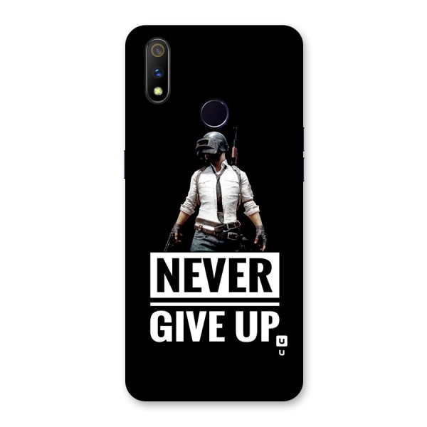 Never Giveup Back Case for Realme 3 Pro