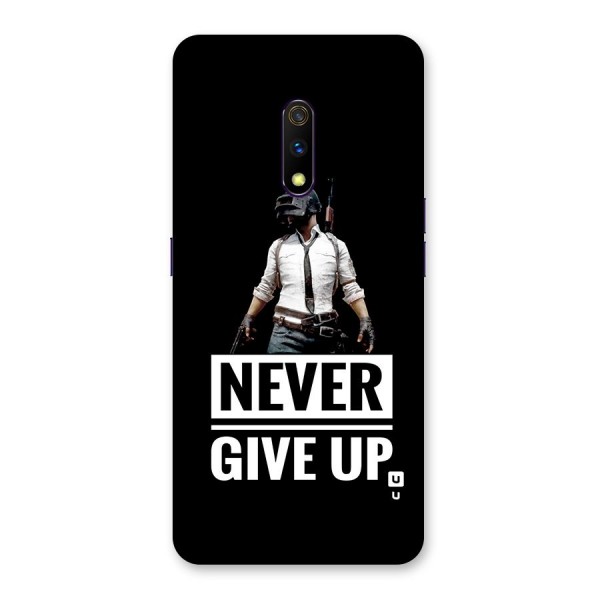 Never Giveup Back Case for Realme X