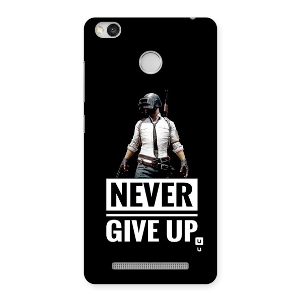 Never Giveup Back Case for Redmi 3S Prime