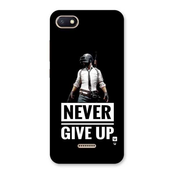 Never Giveup Back Case for Redmi 6A