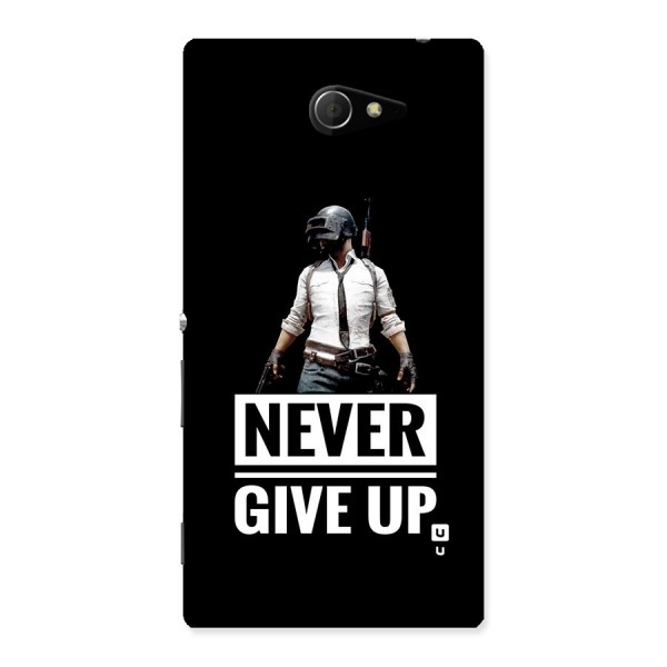 Never Giveup Back Case for Xperia M2