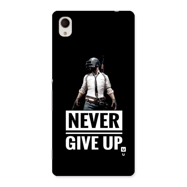 Never Giveup Back Case for Xperia M4