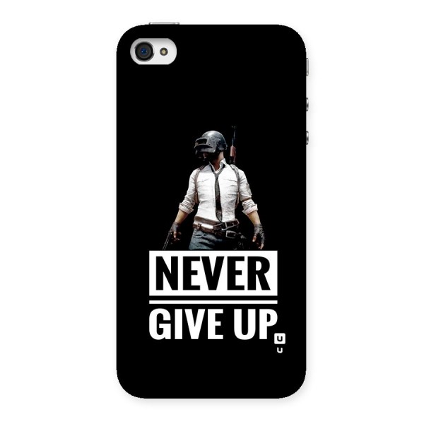 Never Giveup Back Case for iPhone 4 4s