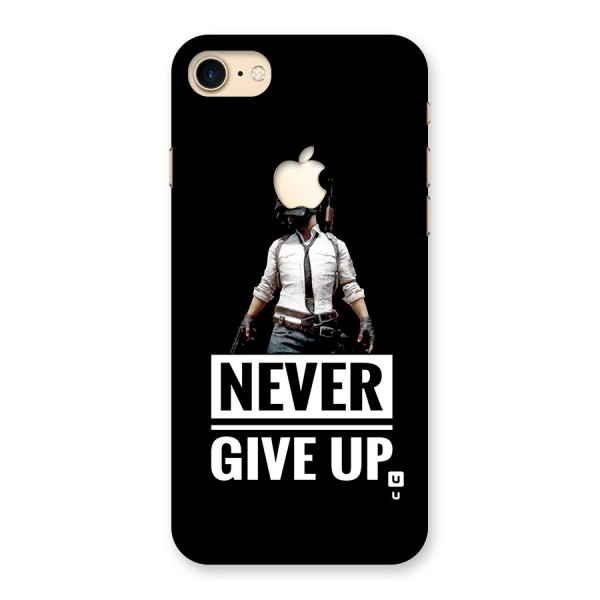 Never Giveup Back Case for iPhone 7 Apple Cut