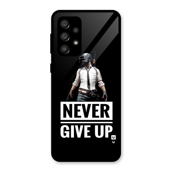 Never Giveup Glass Back Case for Galaxy A32