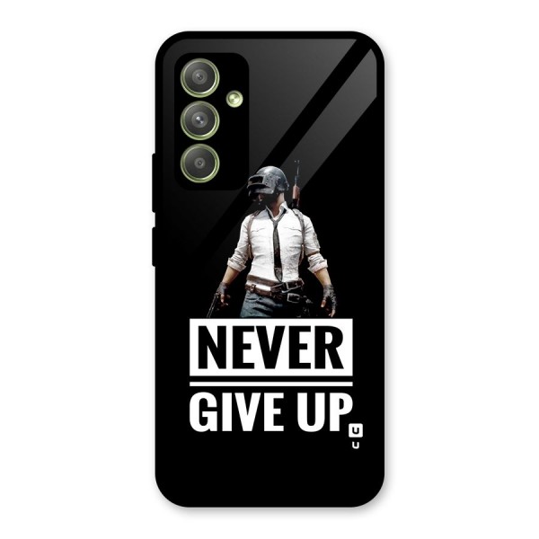 Never Giveup Glass Back Case for Galaxy A54