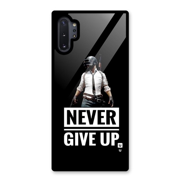 Never Giveup Glass Back Case for Galaxy Note 10 Plus