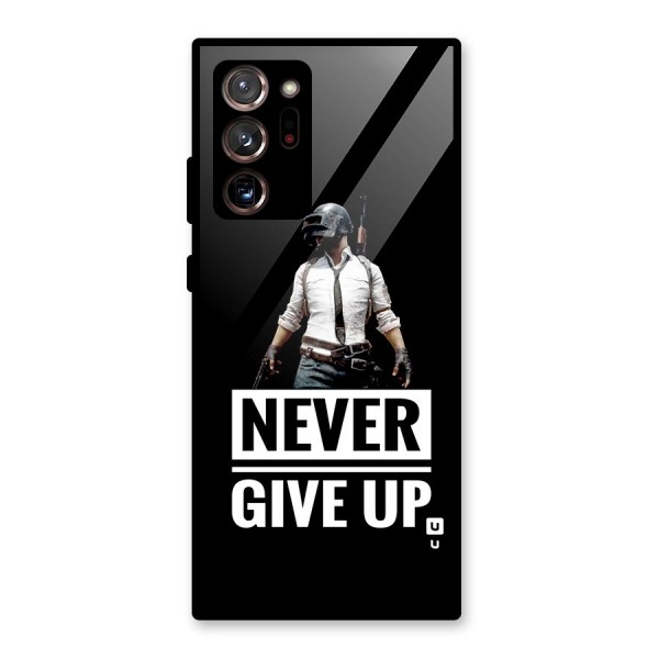 Never Giveup Glass Back Case for Galaxy Note 20 Ultra