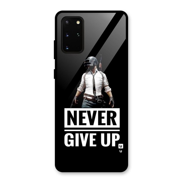 Never Giveup Glass Back Case for Galaxy S20 Plus