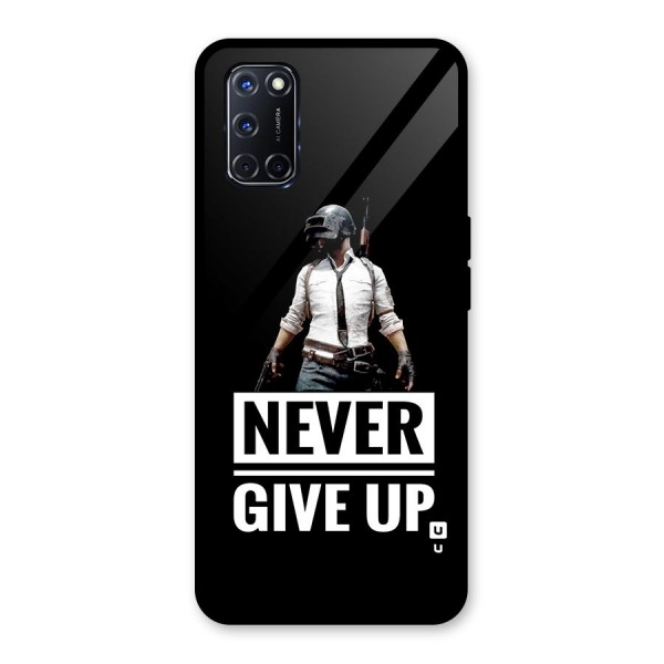 Never Giveup Glass Back Case for Oppo A52