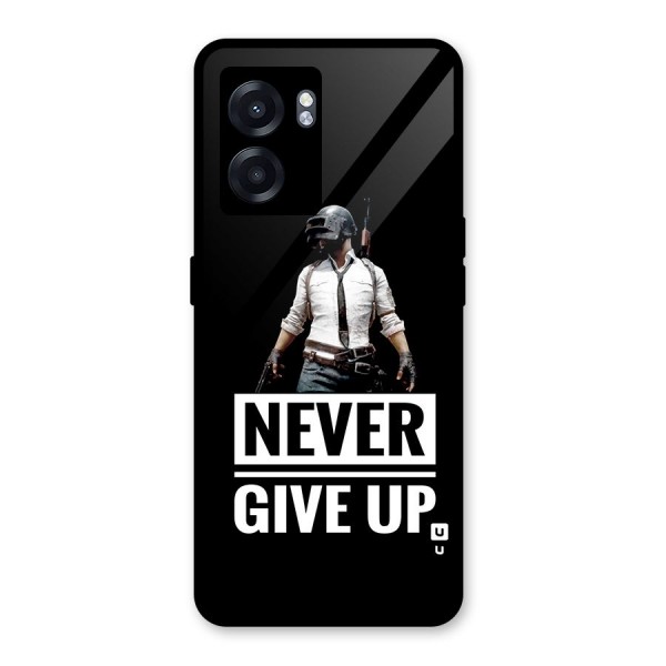 Never Giveup Glass Back Case for Oppo K10 (5G)