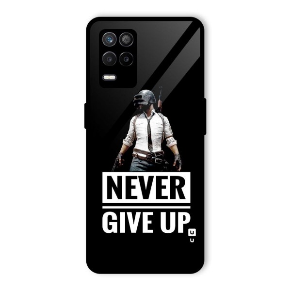 Never Giveup Glass Back Case for Realme 9 5G