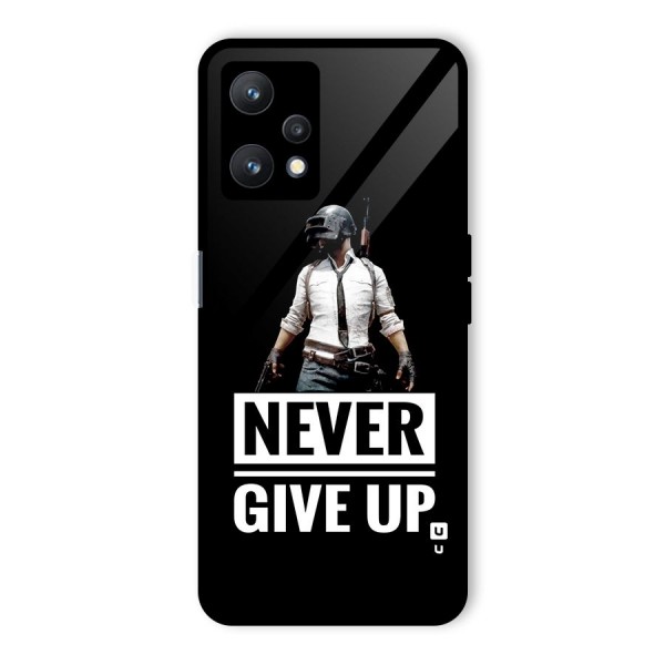Never Giveup Glass Back Case for Realme 9 Pro 5G