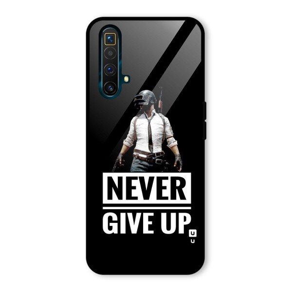 Never Giveup Glass Back Case for Realme X3 SuperZoom