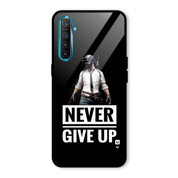 Never Giveup Glass Back Case for Realme XT