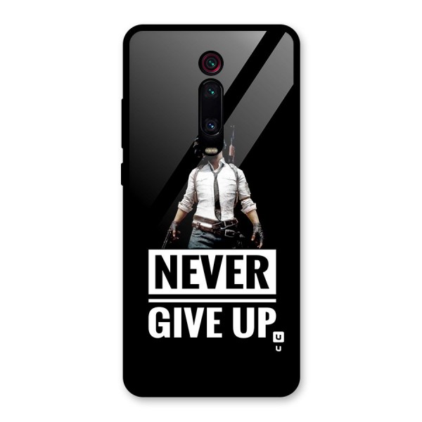 Never Giveup Glass Back Case for Redmi K20 Pro