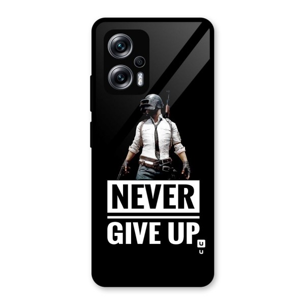 Never Giveup Glass Back Case for Redmi K50i