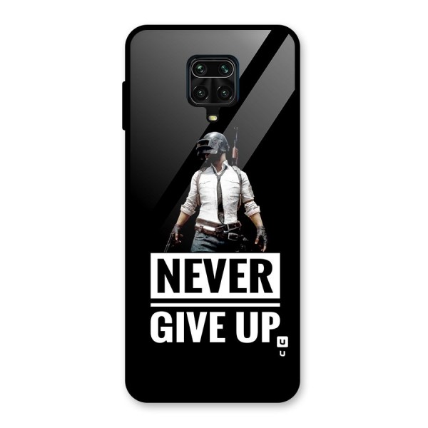 Never Giveup Glass Back Case for Redmi Note 10 Lite