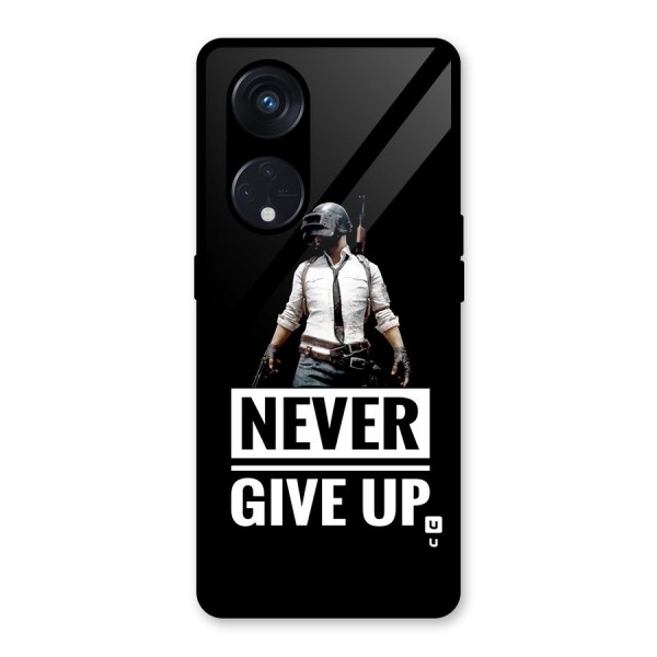 Never Giveup Glass Back Case for Reno8 T 5G