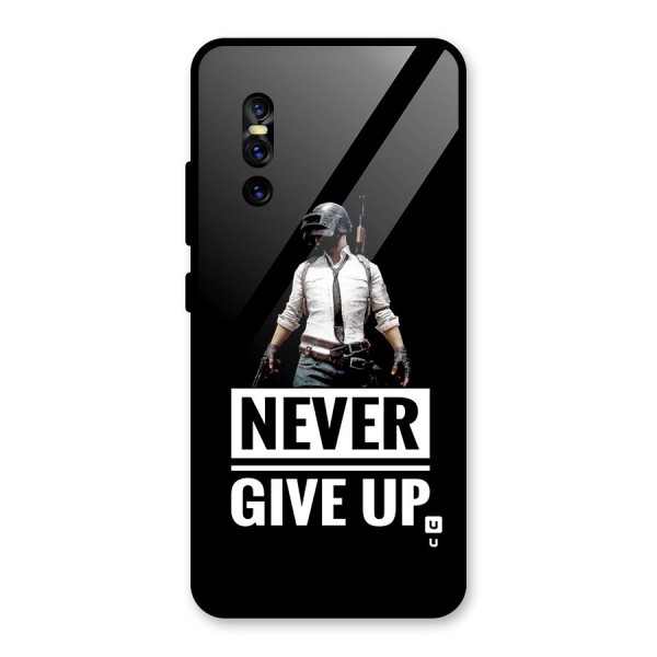 Never Giveup Glass Back Case for Vivo V15 Pro