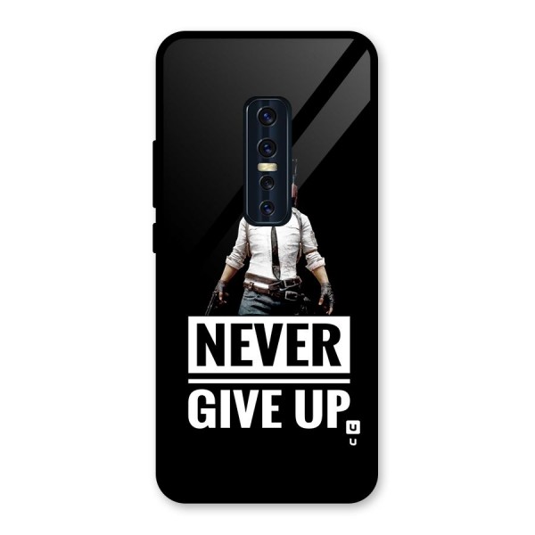 Never Giveup Glass Back Case for Vivo V17 Pro