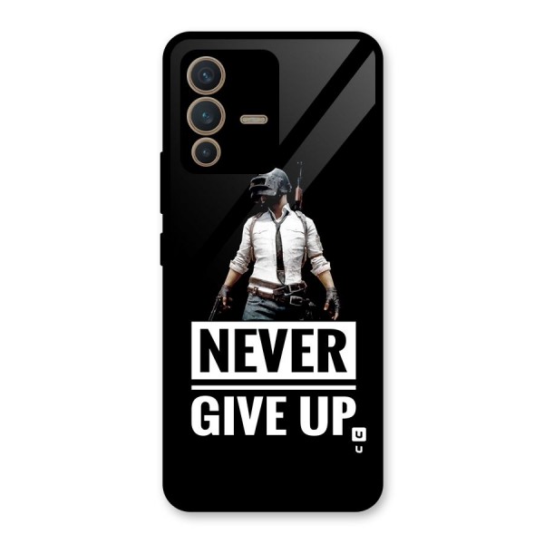 Never Giveup Glass Back Case for Vivo V23 5G