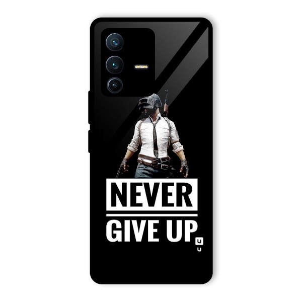 Never Giveup Glass Back Case for Vivo V23 Pro