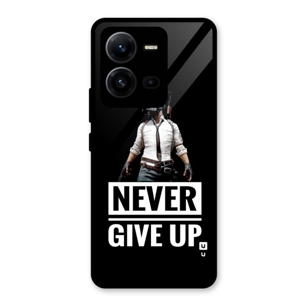 Never Giveup Glass Back Case for Vivo V25