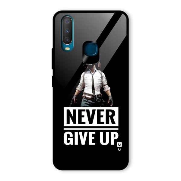 Never Giveup Glass Back Case for Vivo Y12