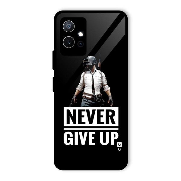 Never Giveup Glass Back Case for Vivo iQOO Z6