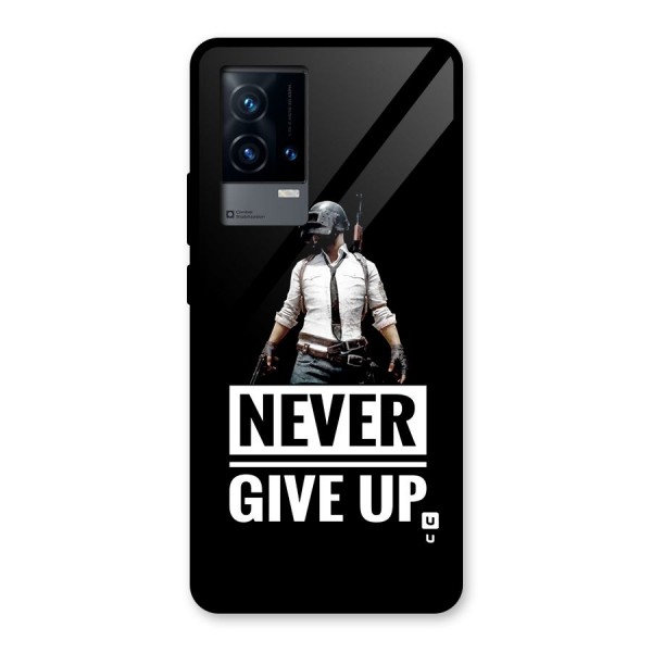 Never Giveup Glass Back Case for iQOO 9 5G