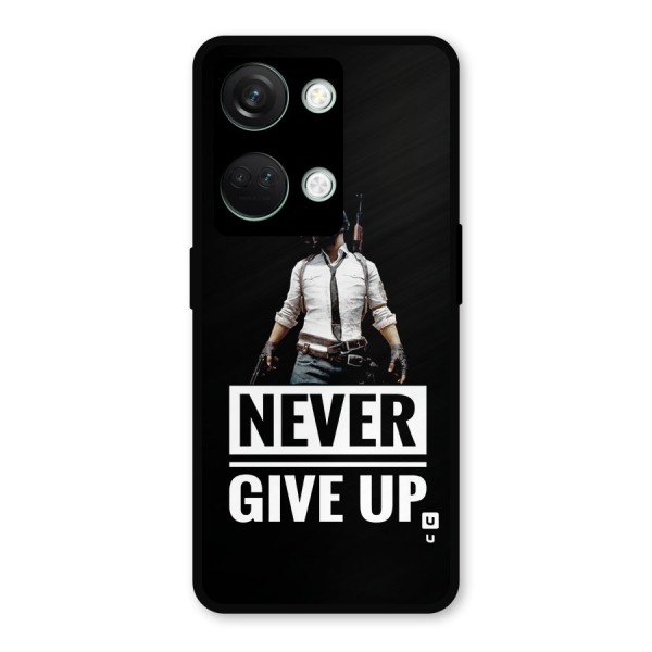 Never Giveup Metal Back Case for OnePlus Nord 3