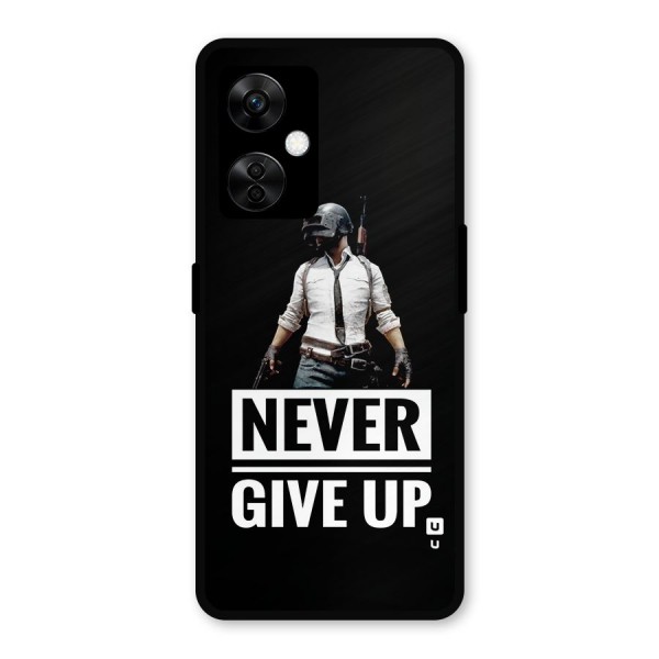 Never Giveup Metal Back Case for OnePlus Nord CE 3 Lite